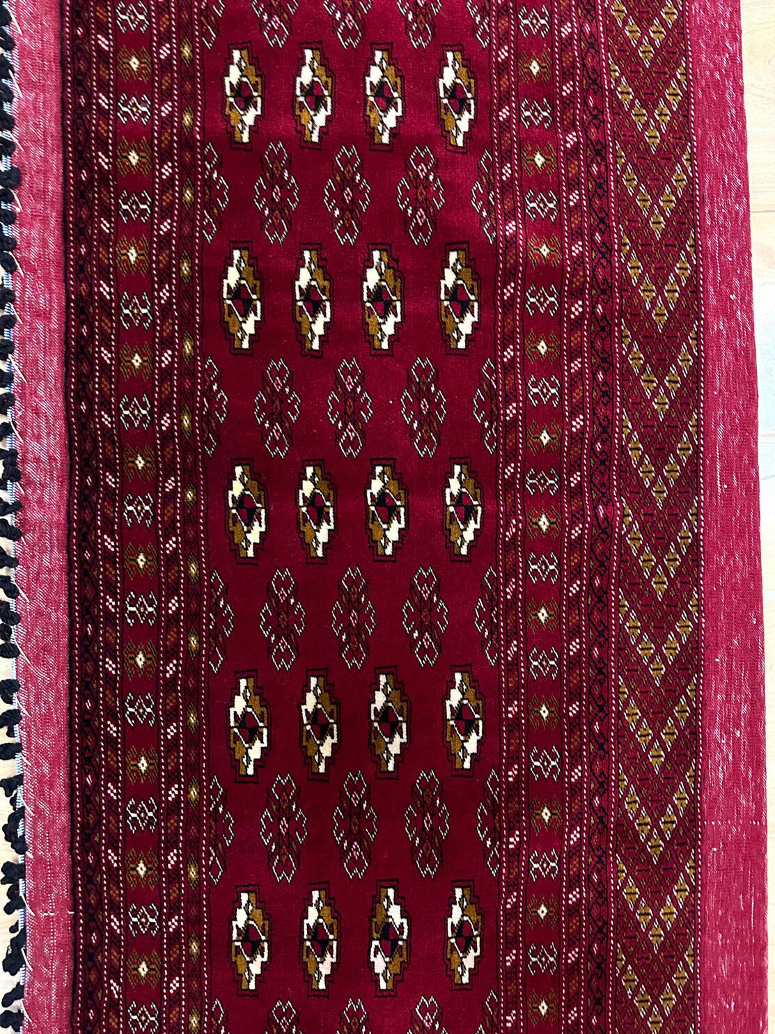 1.25 x 0.6 M Persian Turkoman Poshti Rug - Image 5