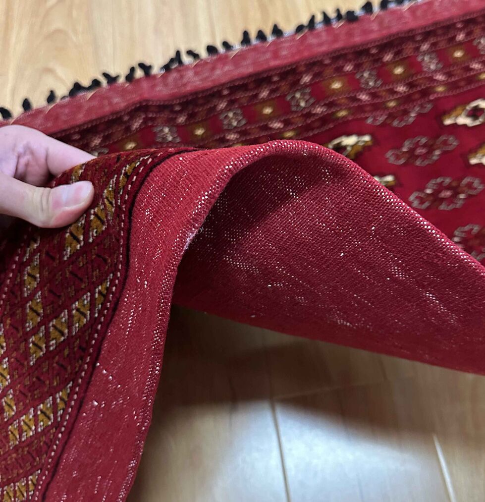 1.25 x 0.6 M Persian Turkoman Poshti Rug - Image 4