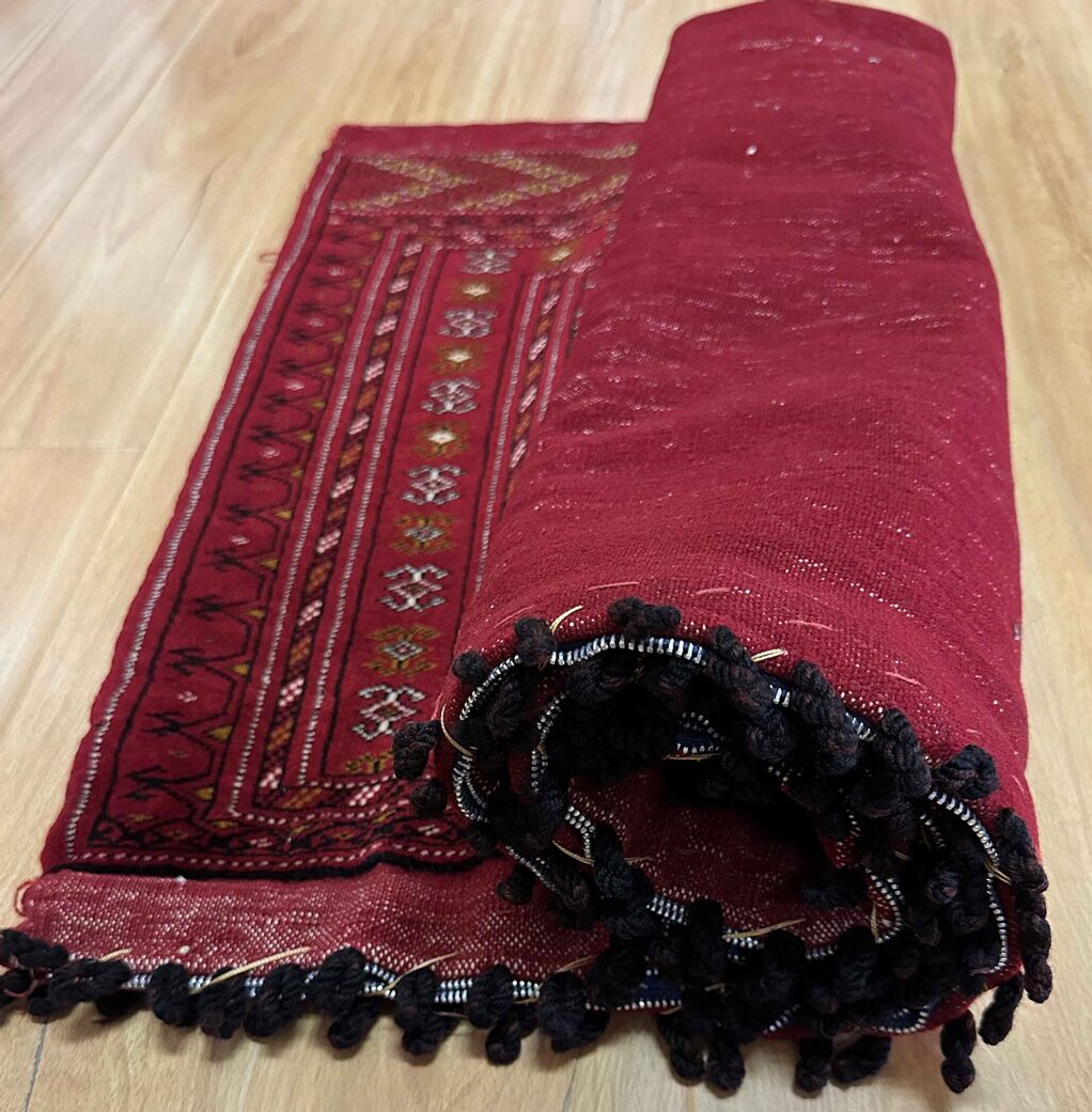 1.25 x 0.6 M Persian Turkoman Poshti Rug - Image 6