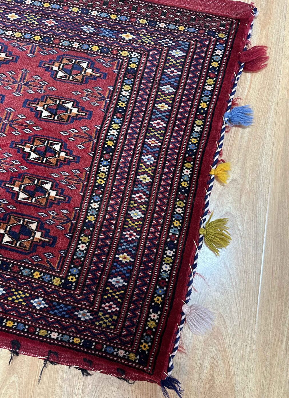 1.3 x 0.75 M Persian Turkoman Poshti Rug - Image 2