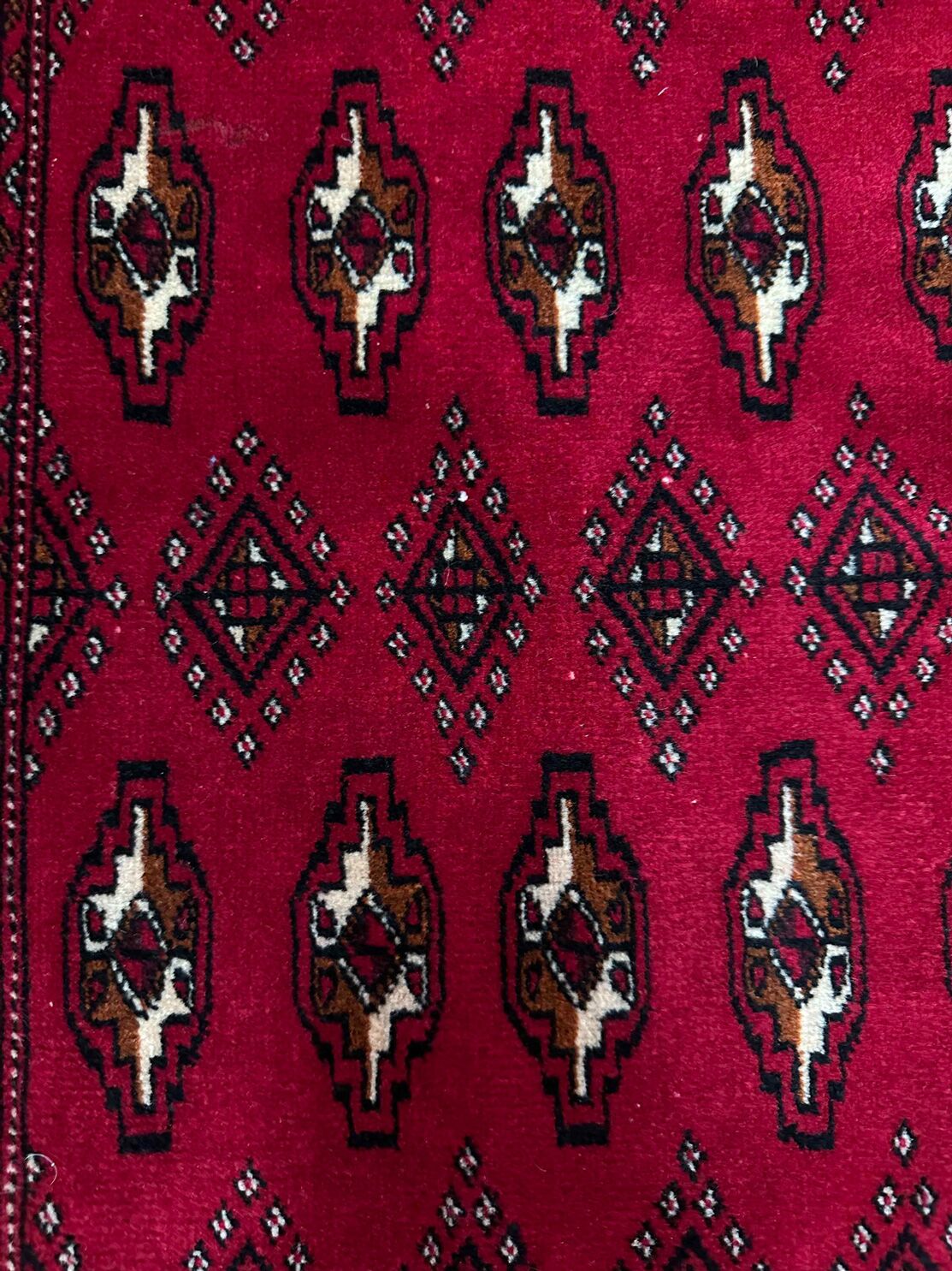 1.45 x 0.65 M Persian Turkoman Poshti Rug - Image 4
