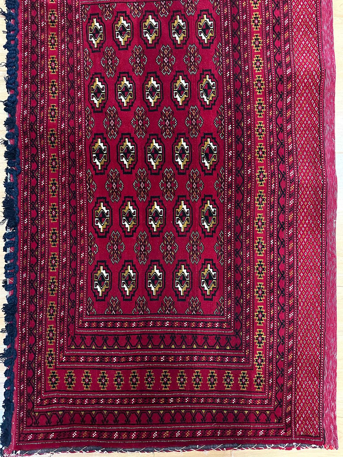 1.28 x 0.70 M Persian Turkoman Poshti Rug - Image 5