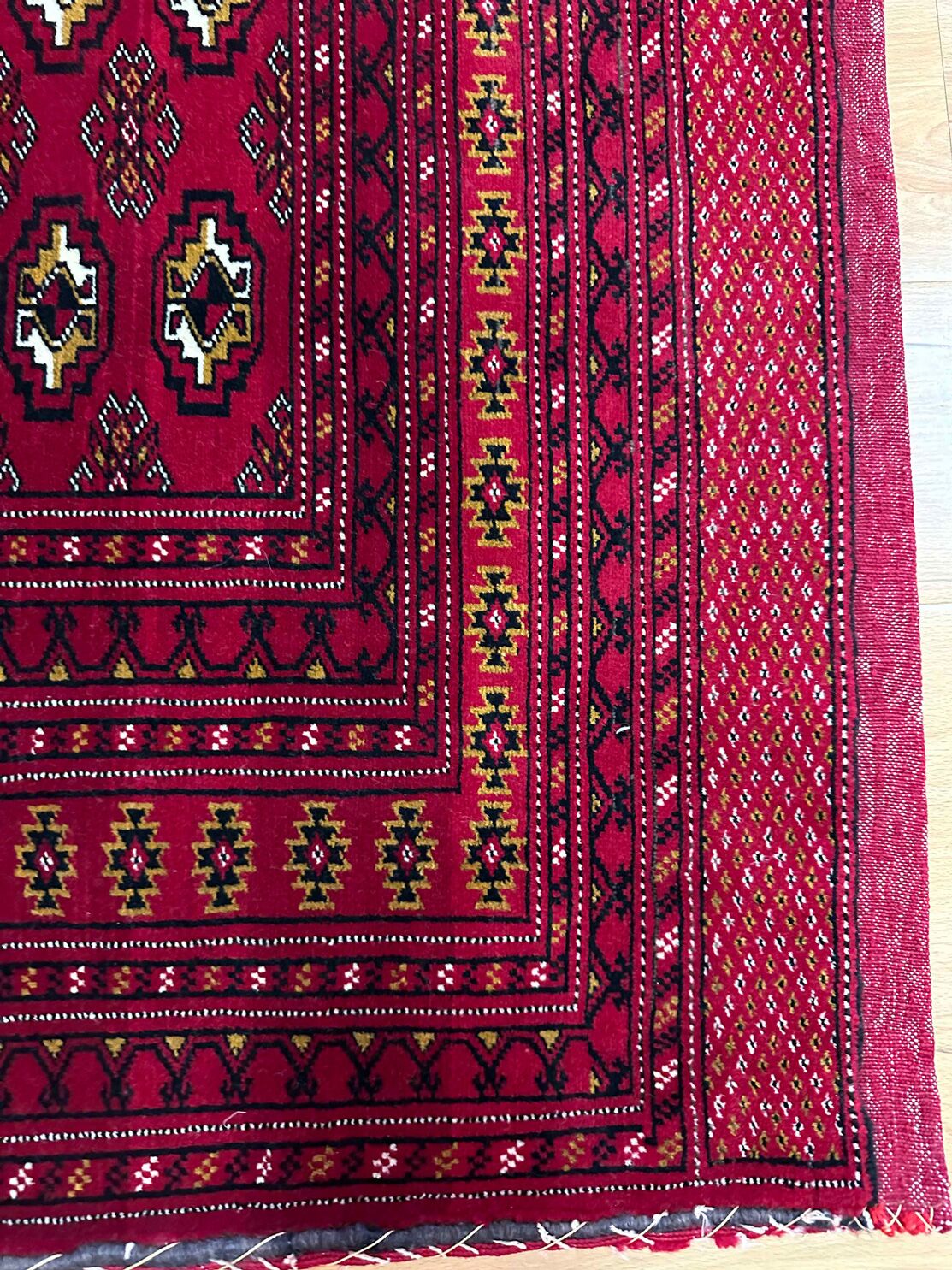 1.28 x 0.70 M Persian Turkoman Poshti Rug - Image 6