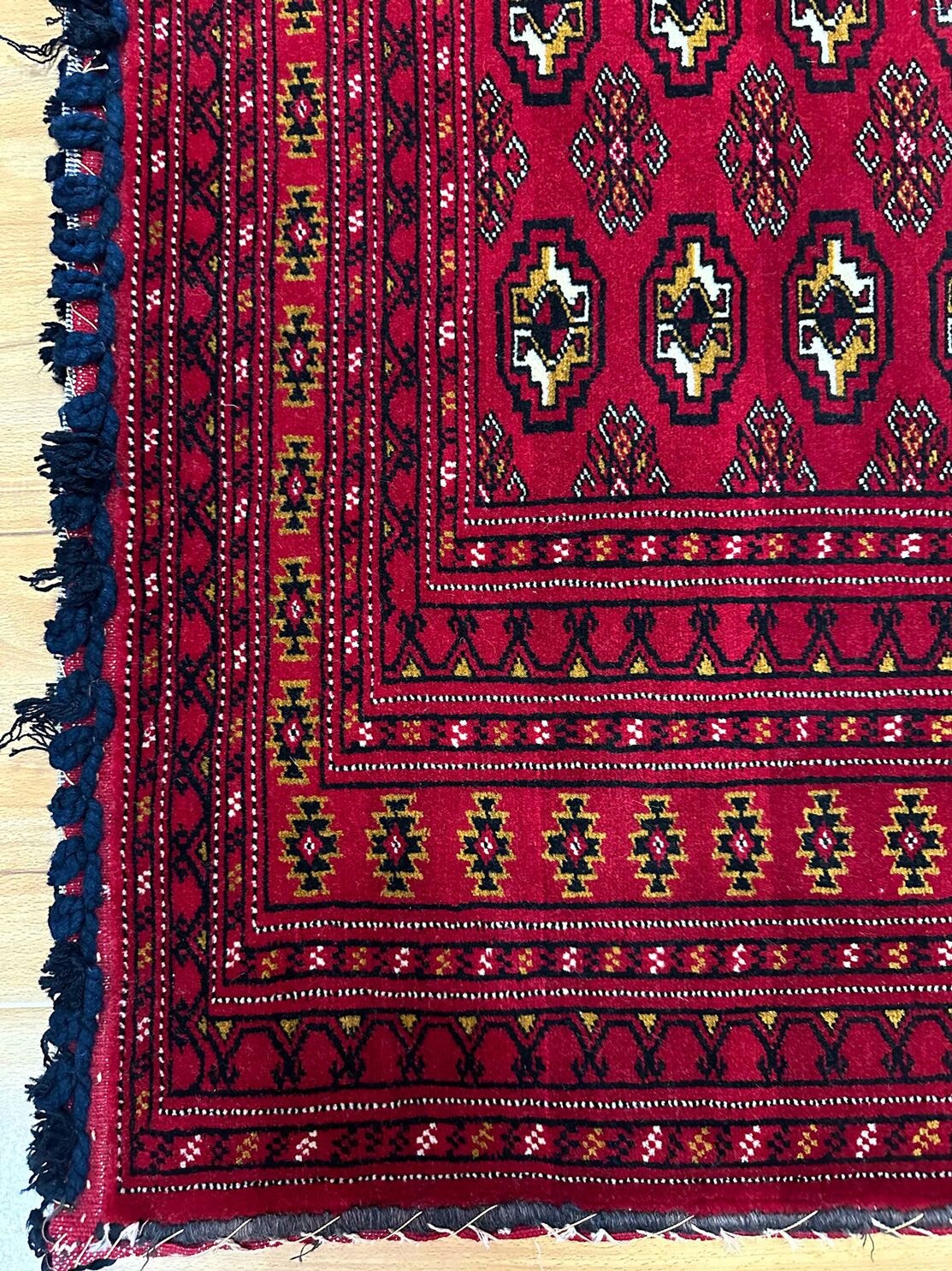 1.28 x 0.70 M Persian Turkoman Poshti Rug - Image 8