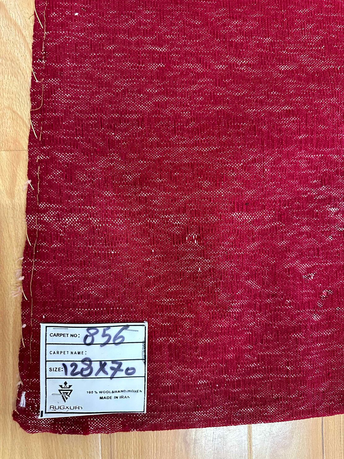 1.28 x 0.70 M Persian Turkoman Poshti Rug - Image 10