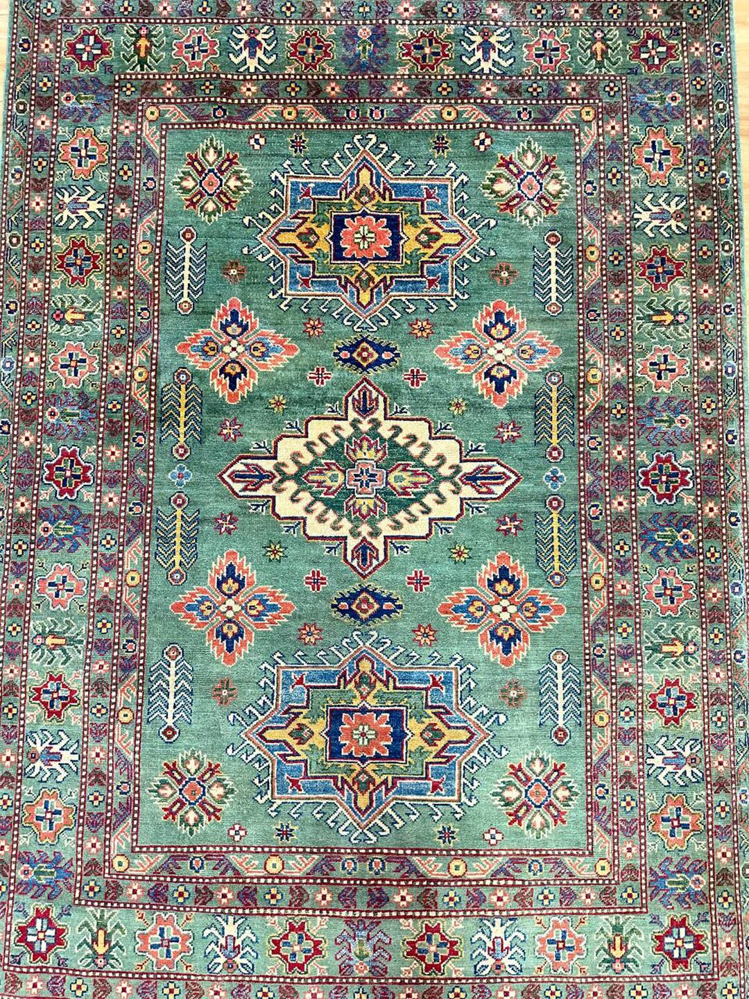 2.35 × 1.65 M Afghan Kazak Rug - Image 5