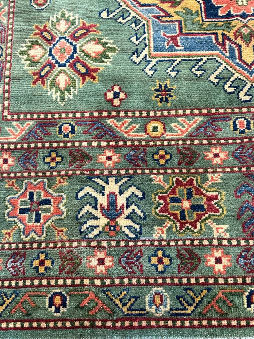 2.35 × 1.65 M Afghan Kazak Rug - Image 8