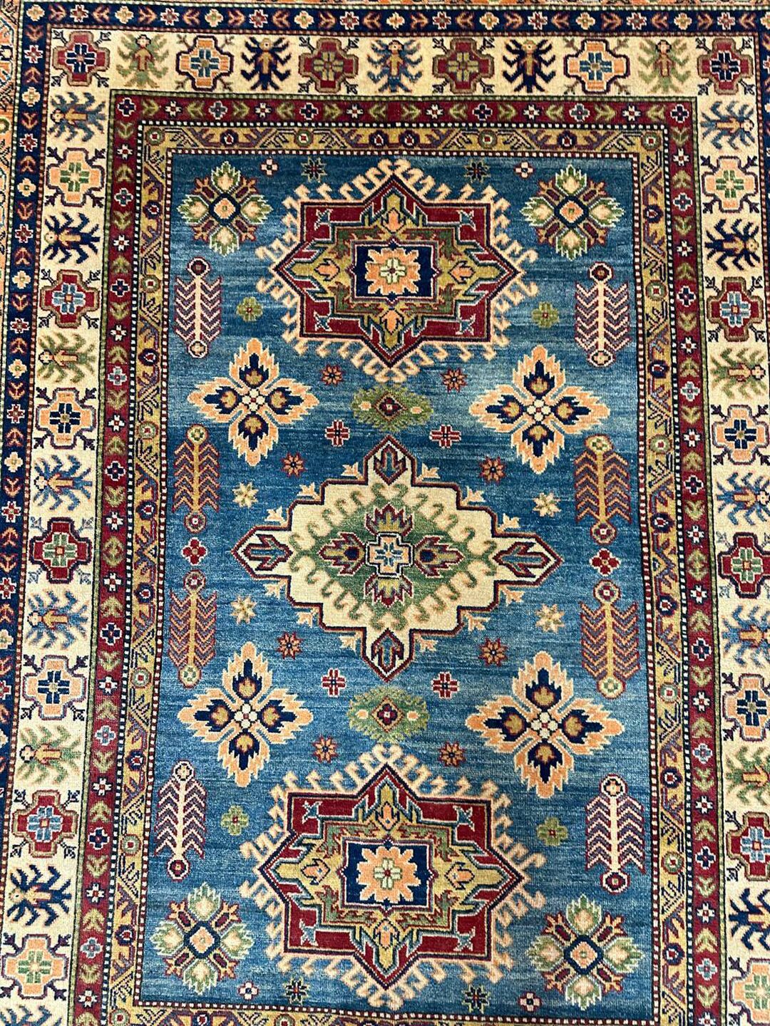 2.37 × 1.68 M Afghan Kazak Rug