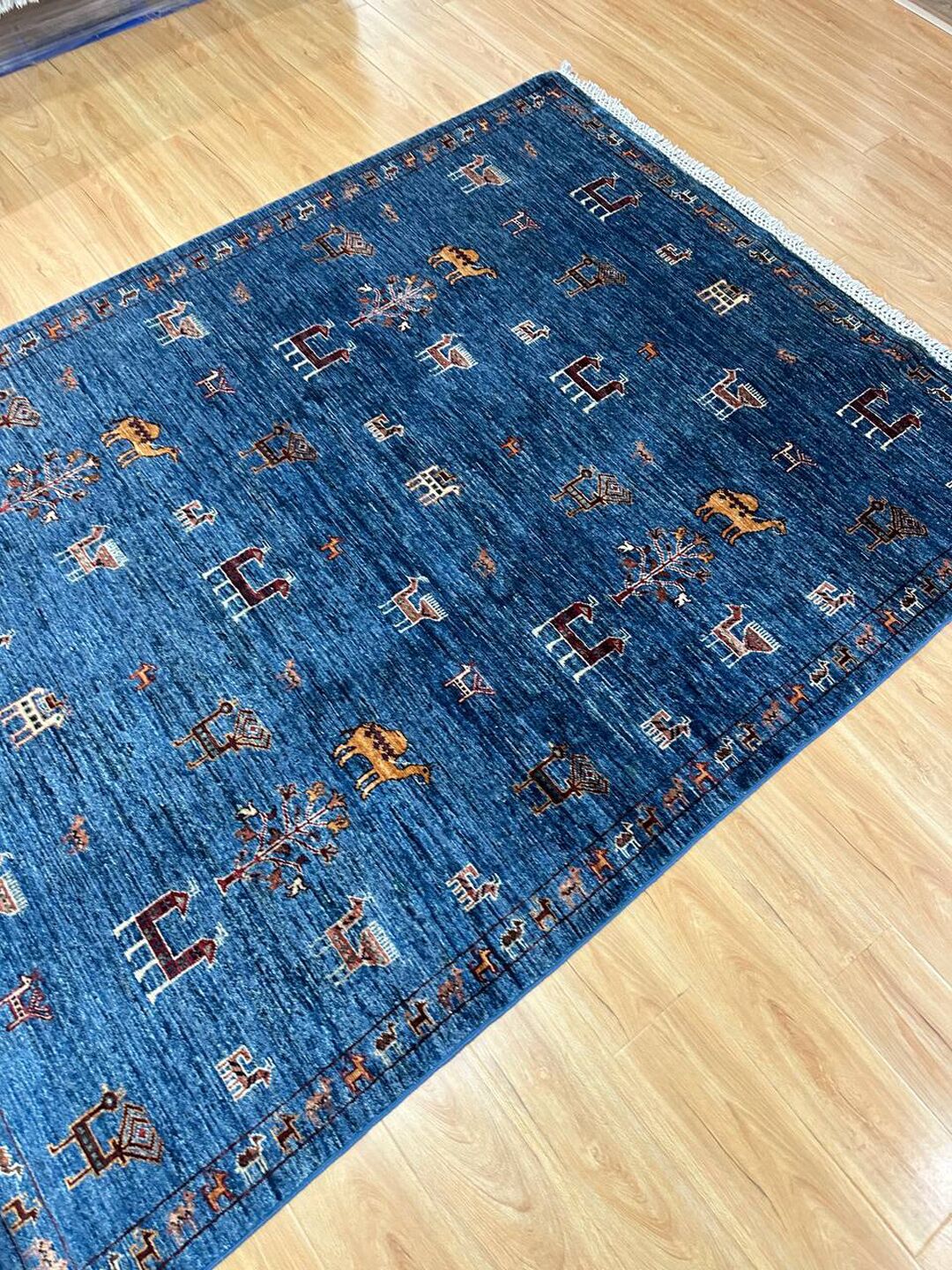 2×1.5 M Afghan Super Kazak Rug - Image 2