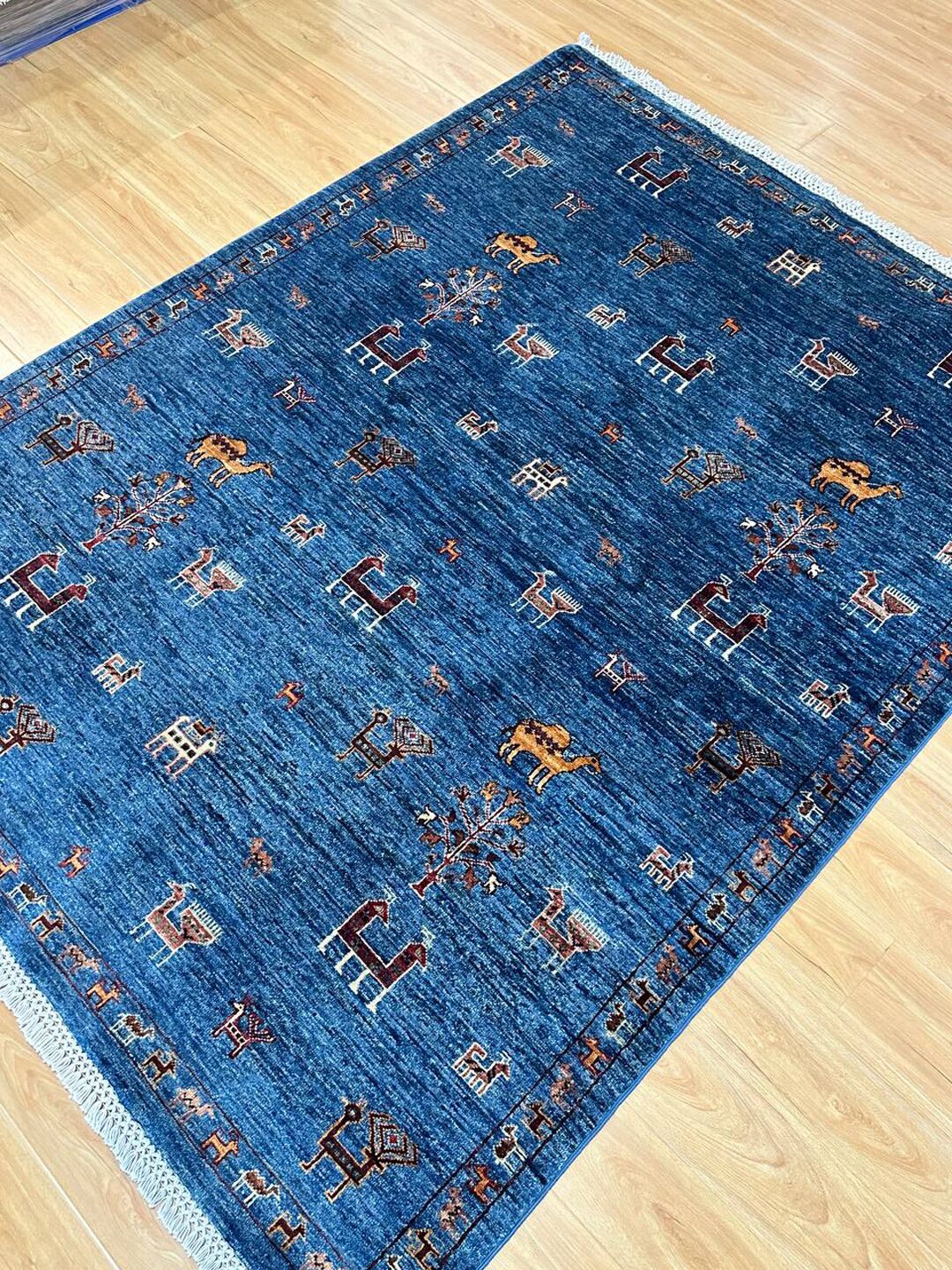 2×1.5 M Afghan Super Kazak Rug - Image 6