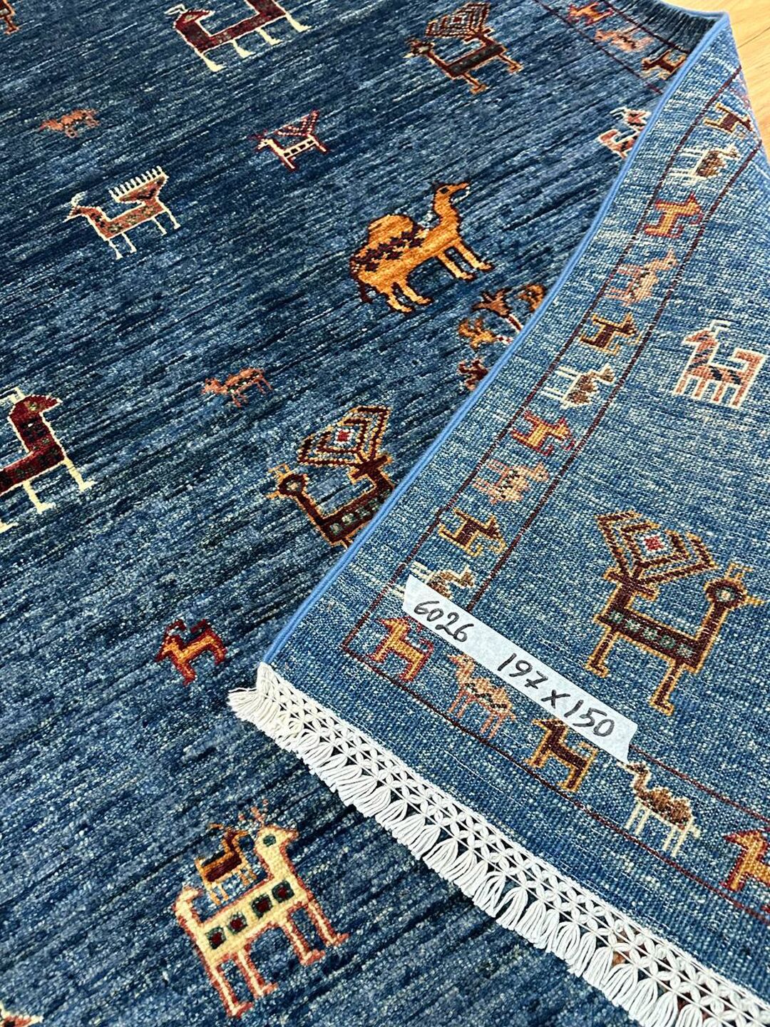 2×1.5 M Afghan Super Kazak Rug - Image 10