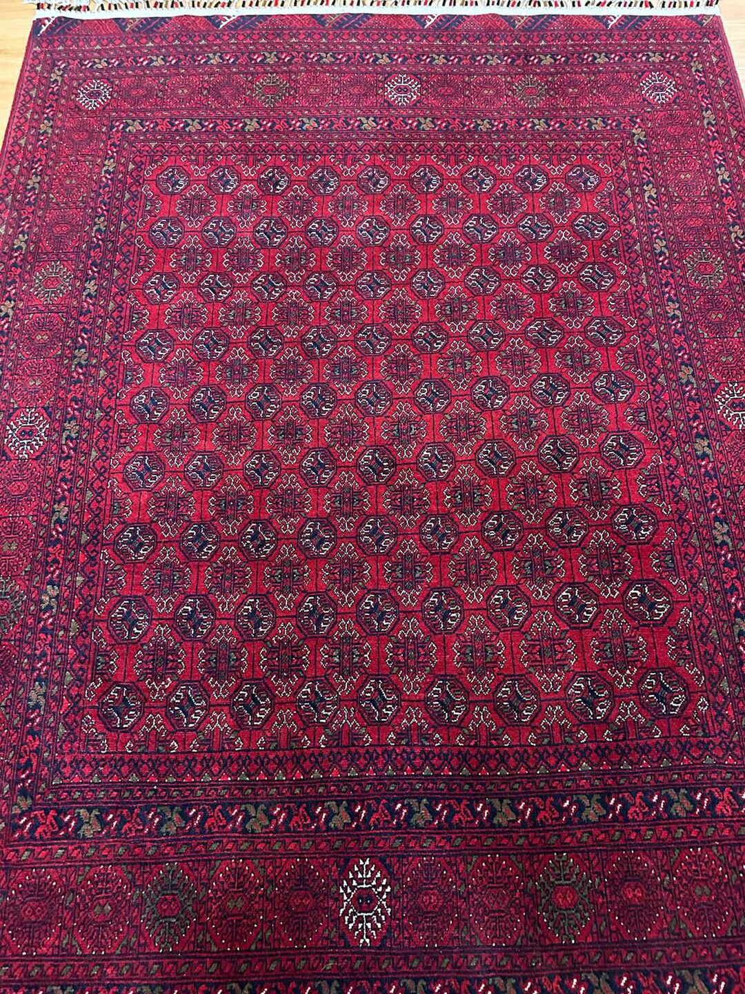 2x1.5 M Afghan Mori Gol Bokhara Rug