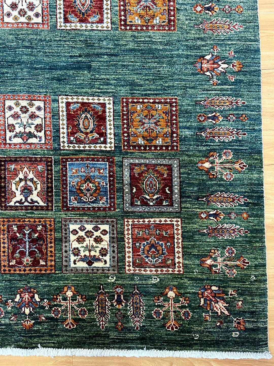 1.9 x 1.5 M Afghan Super Chobi Rug - Image 9