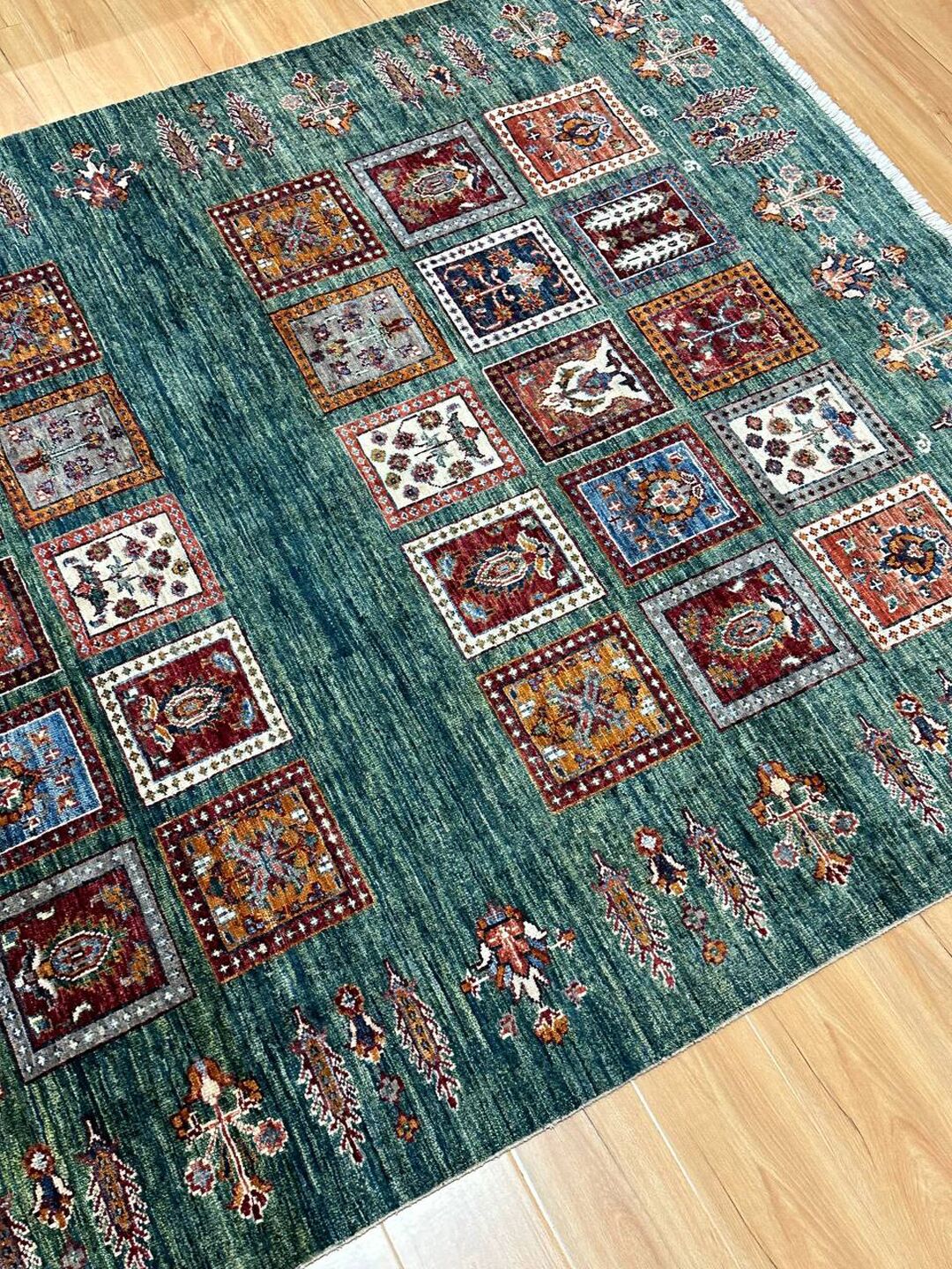1.9 x 1.5 M Afghan Super Chobi Rug - Image 2