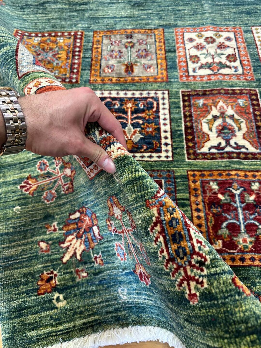 1.9 x 1.5 M Afghan Super Chobi Rug - Image 7