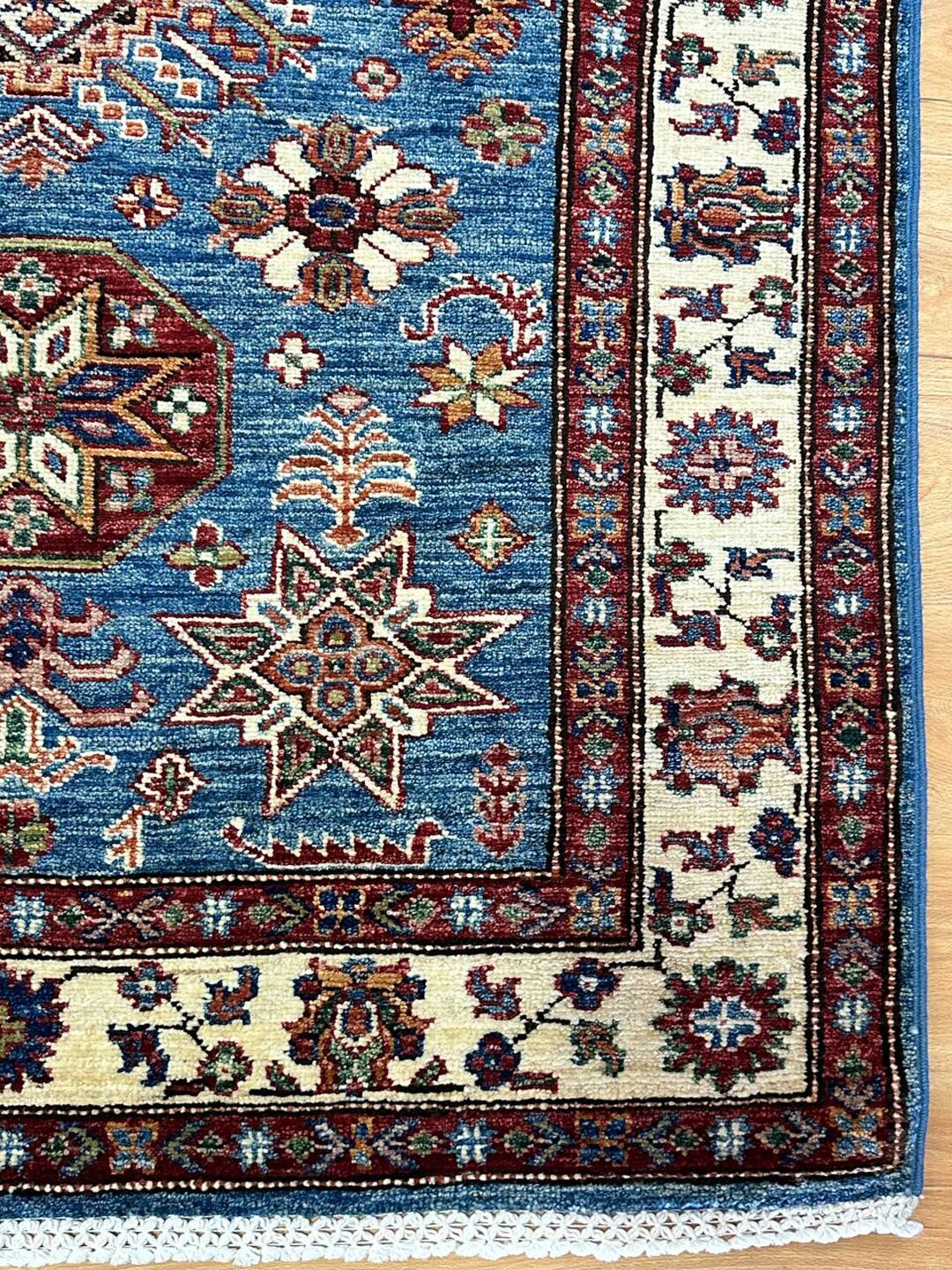 1.5×1 M Afghan Super Kazak Rug - Image 5