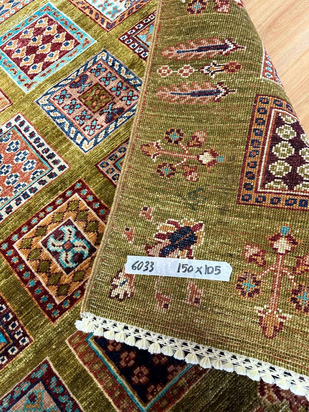 1.5 x 1 M Afghan Super Chobi Rug - Image 11