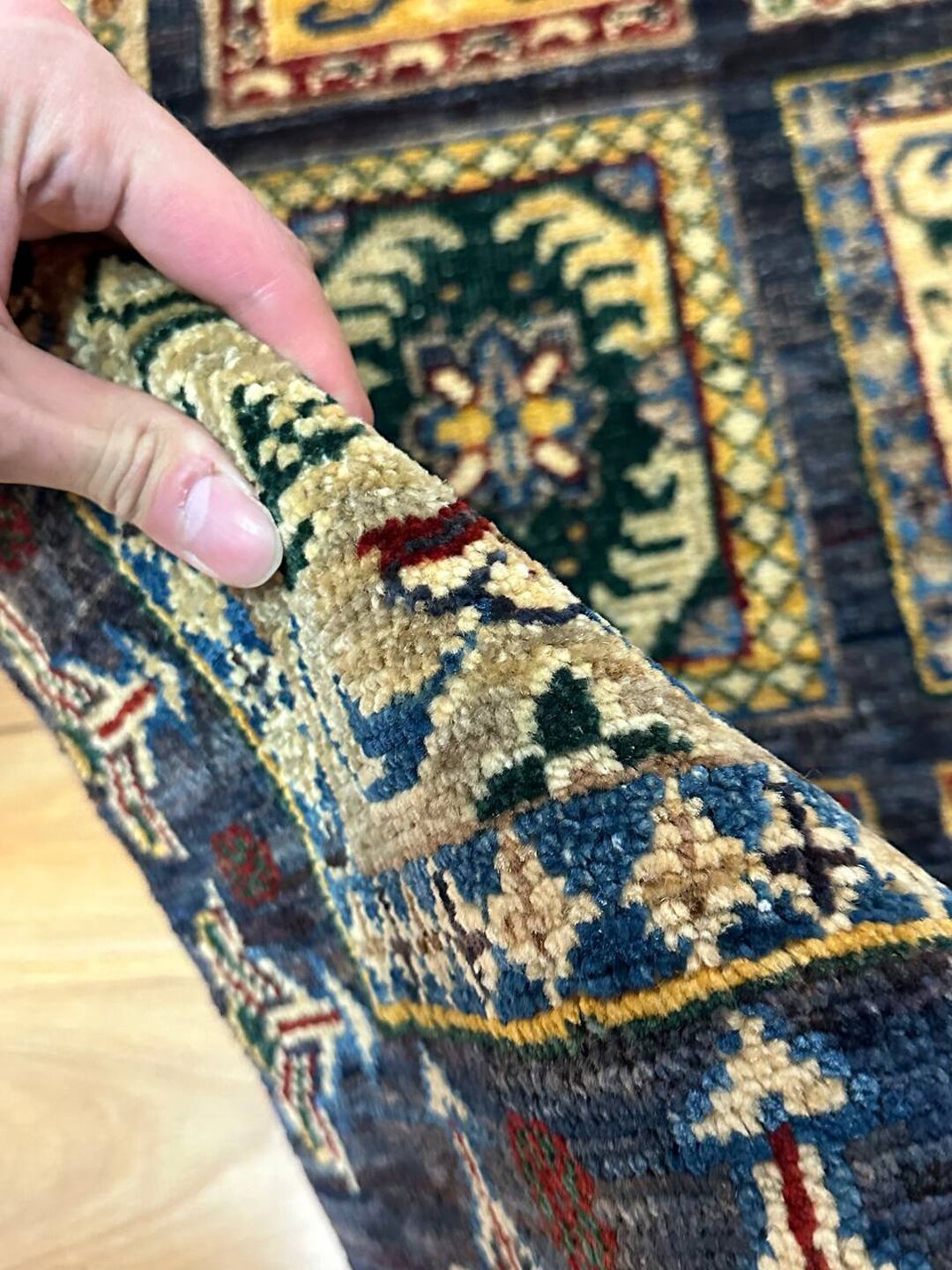 1.2 x 0.78 M Afghan Chobi Rug - Image 8