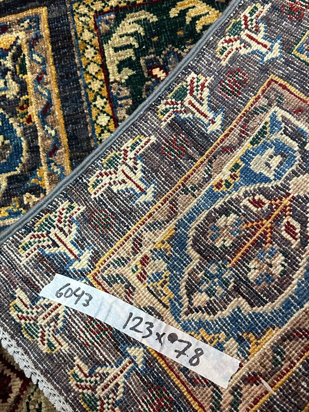 1.2 x 0.78 M Afghan Chobi Rug - Image 7