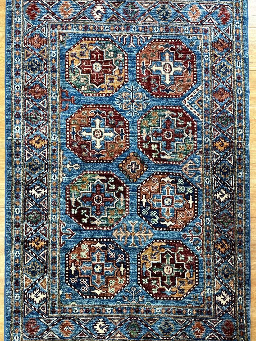1.24×1.8 M Afghan Super Kazak Rug