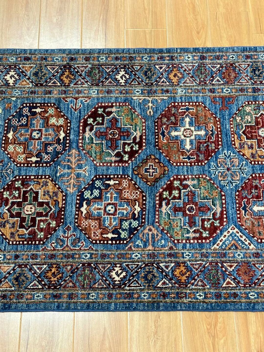 1.24×1.8 M Afghan Super Kazak Rug - Image 4