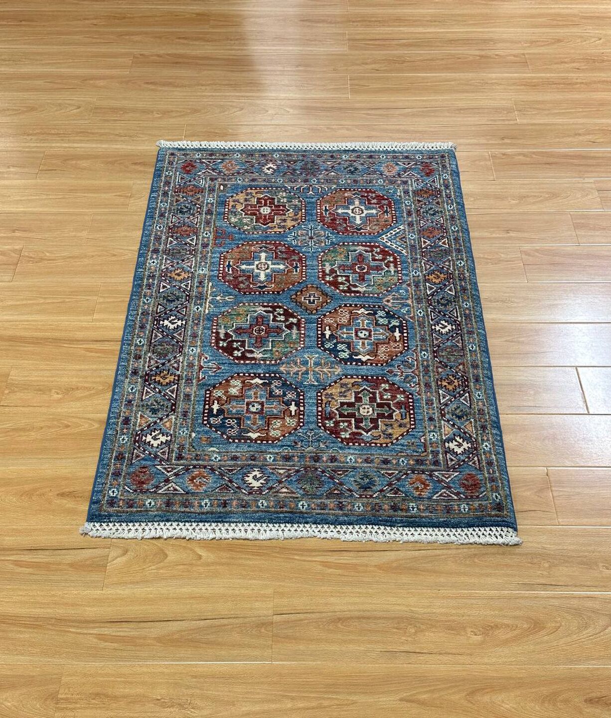 1.24×1.8 M Afghan Super Kazak Rug - Image 2