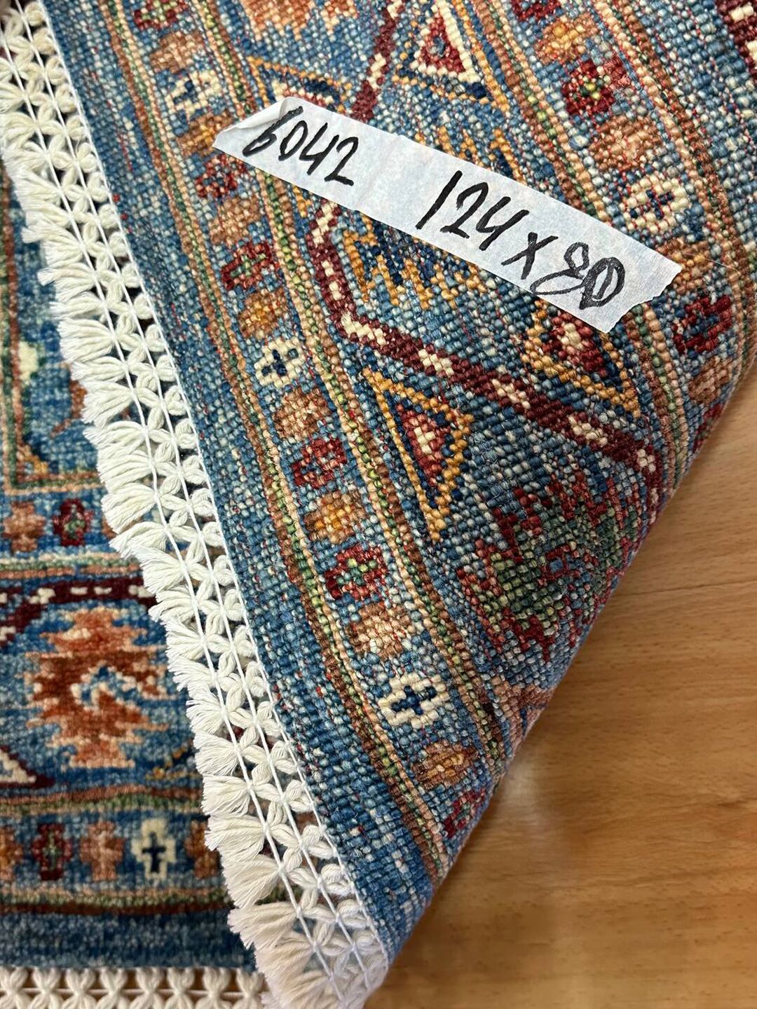 1.24×1.8 M Afghan Super Kazak Rug - Image 8