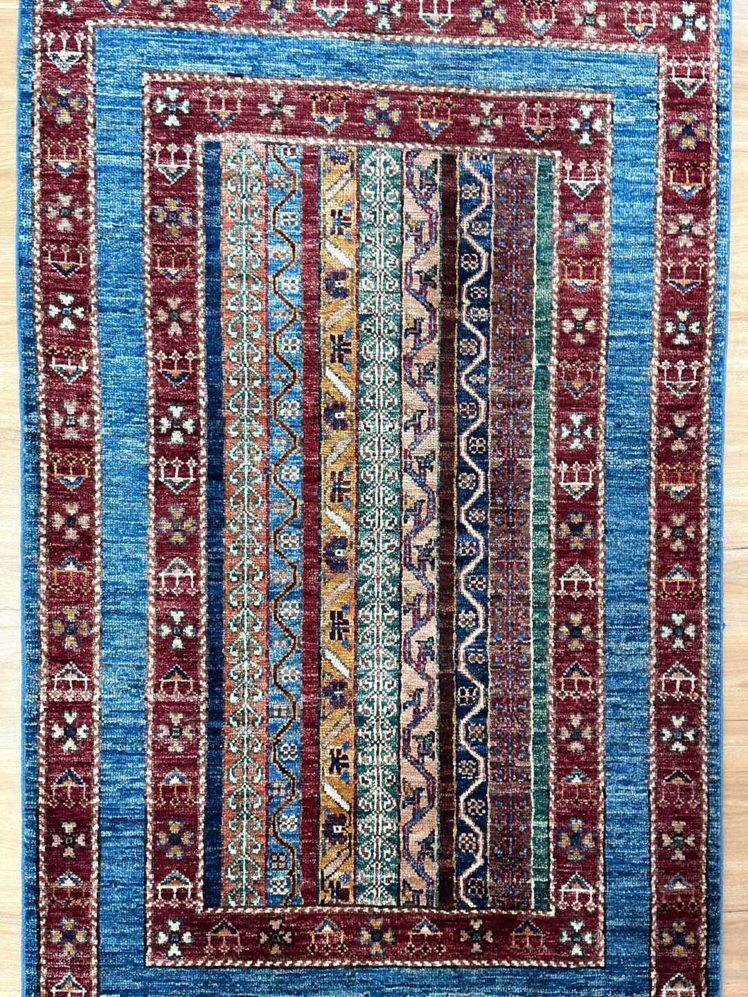 1.27×0.78 M Afghan Super Kazak Rug - Image 5