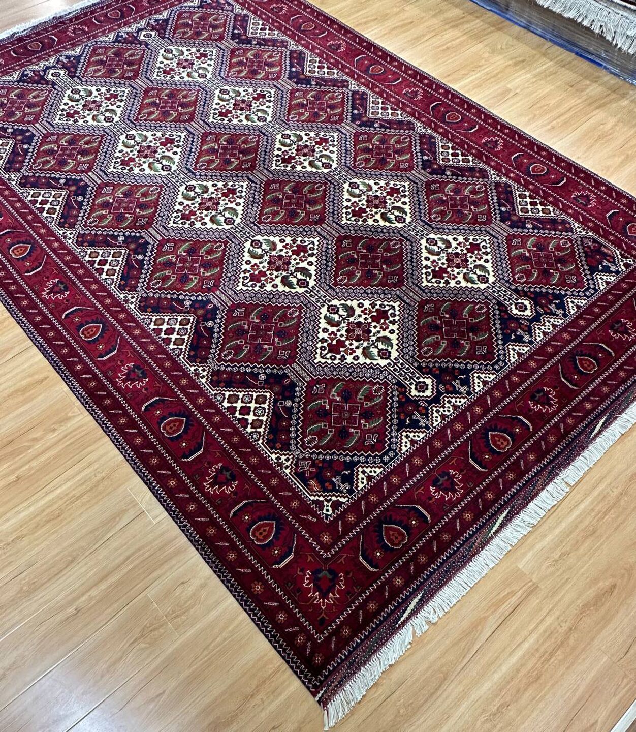 3x2 M Fine Afghan Beljick Rug - Image 6