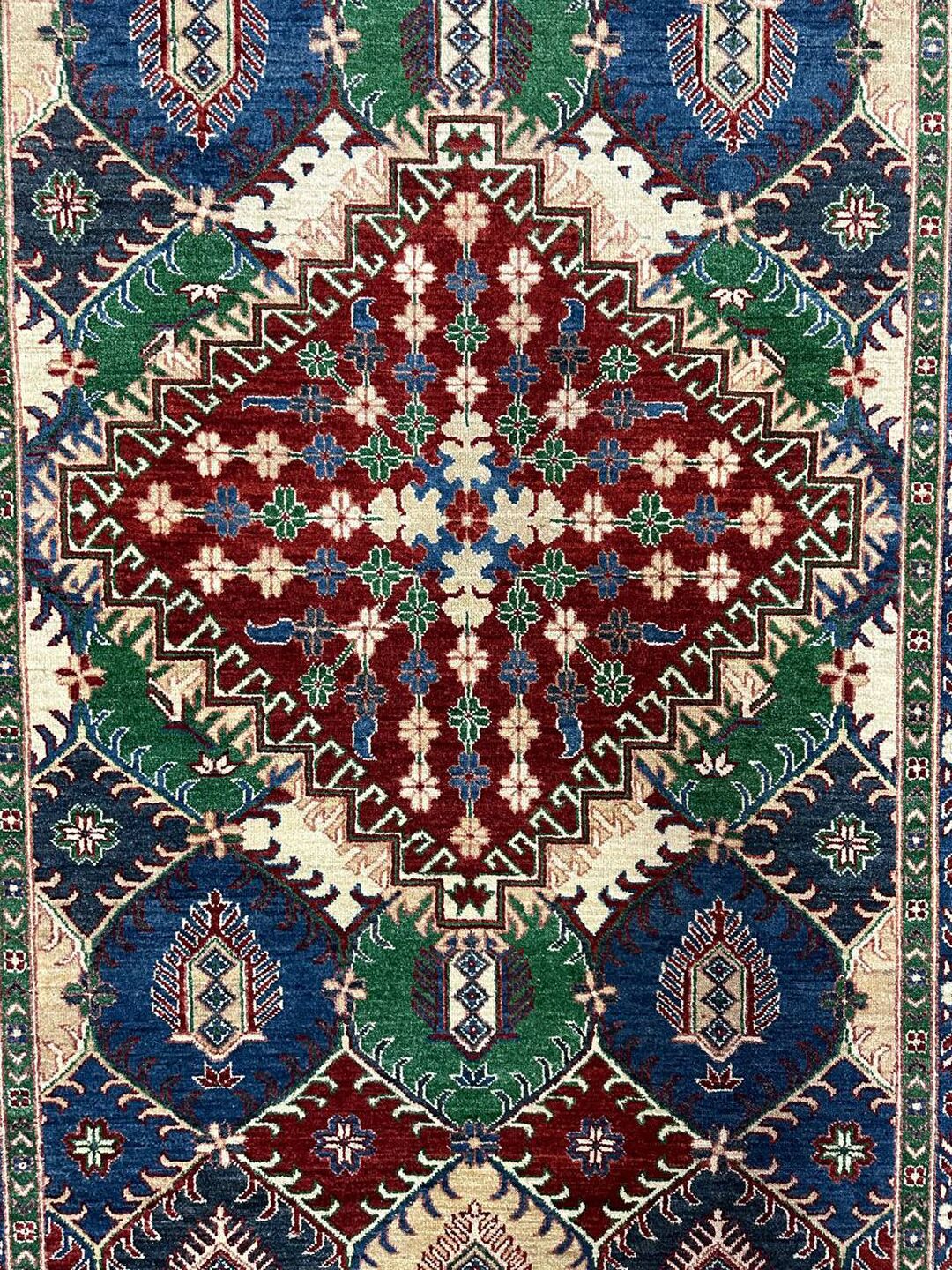2.9×2 M Afghan Super Kazak Rug - Image 10