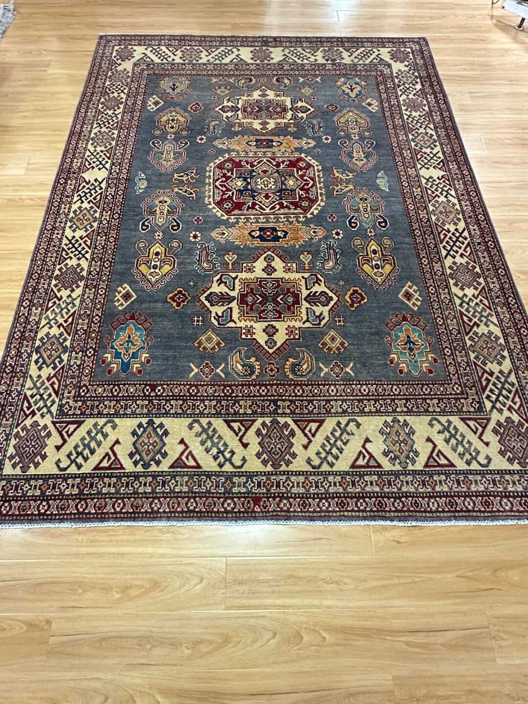 2.7×2 M Afghan Kazak Rug - Image 2
