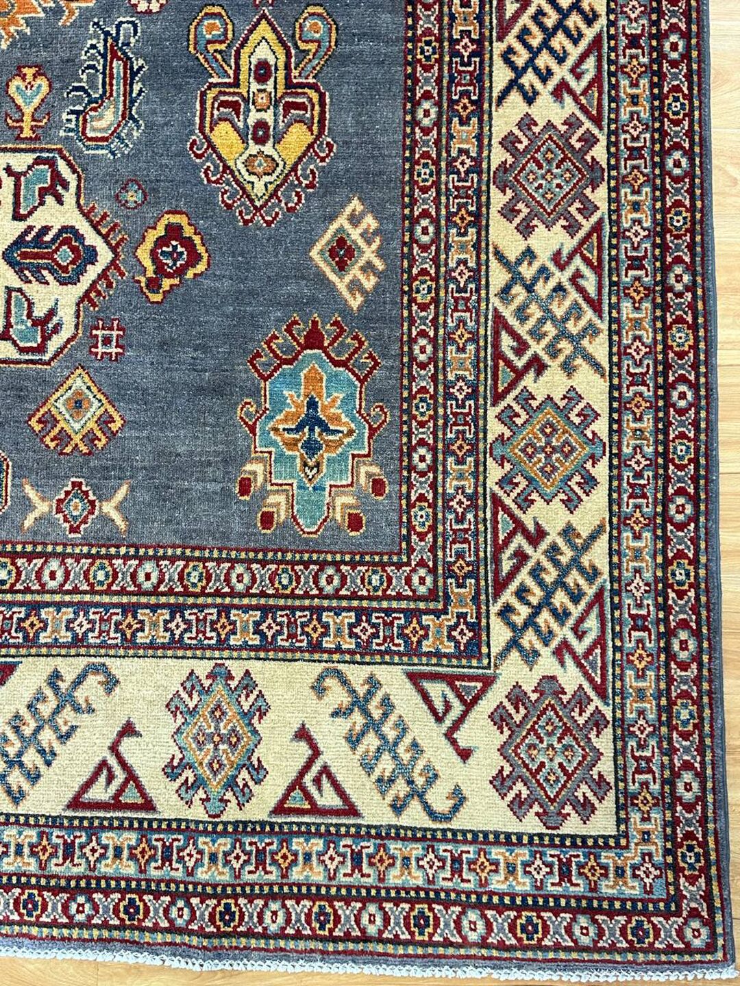 2.7×2 M Afghan Kazak Rug - Image 10