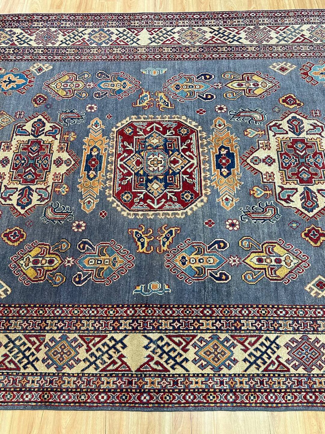 2.7×2 M Afghan Kazak Rug - Image 8