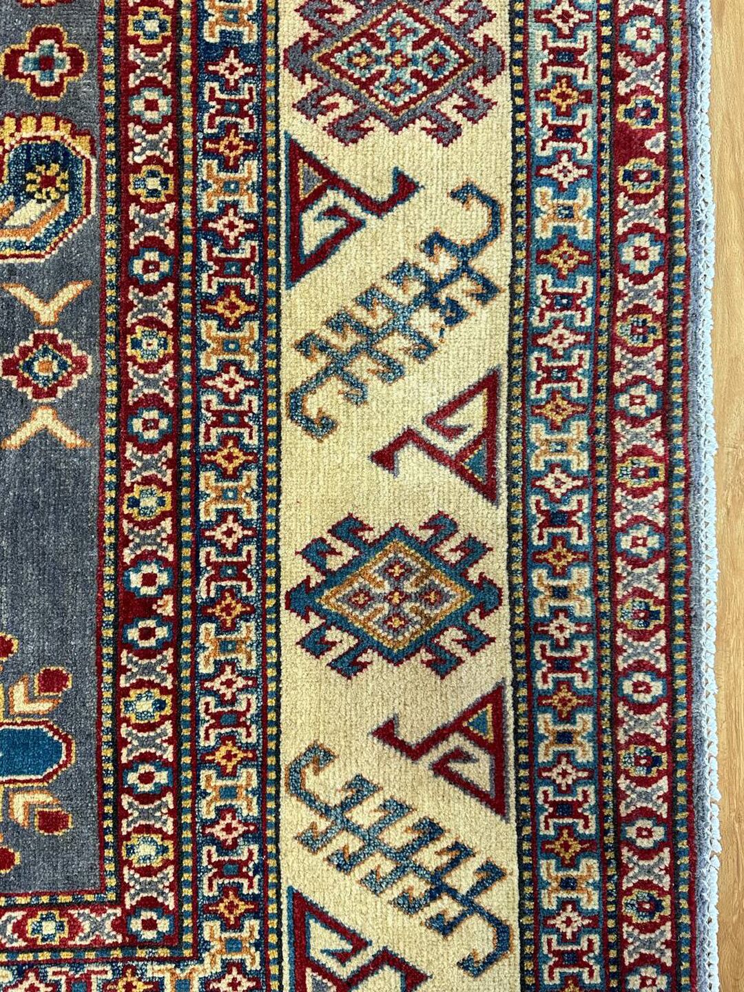 2.7×2 M Afghan Kazak Rug - Image 7