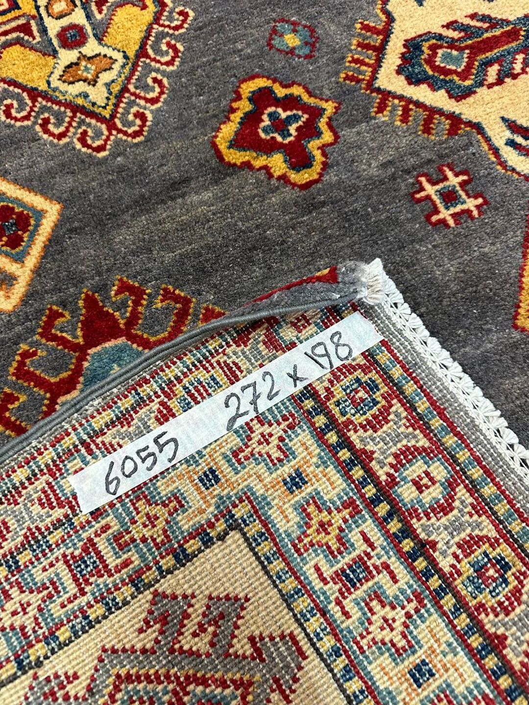 2.7×2 M Afghan Kazak Rug - Image 11