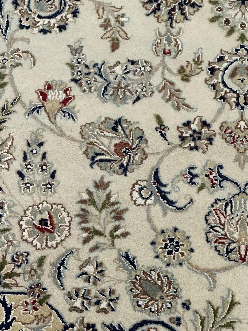 3x2M Indian Wool & Silk Nain Design Rug - Image 10