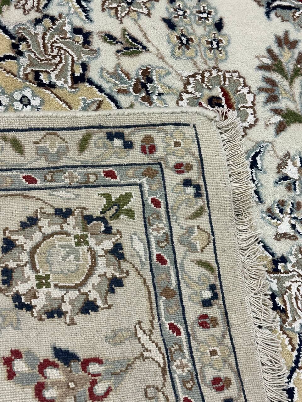3x2M Indian Wool & Silk Nain Design Rug - Image 11