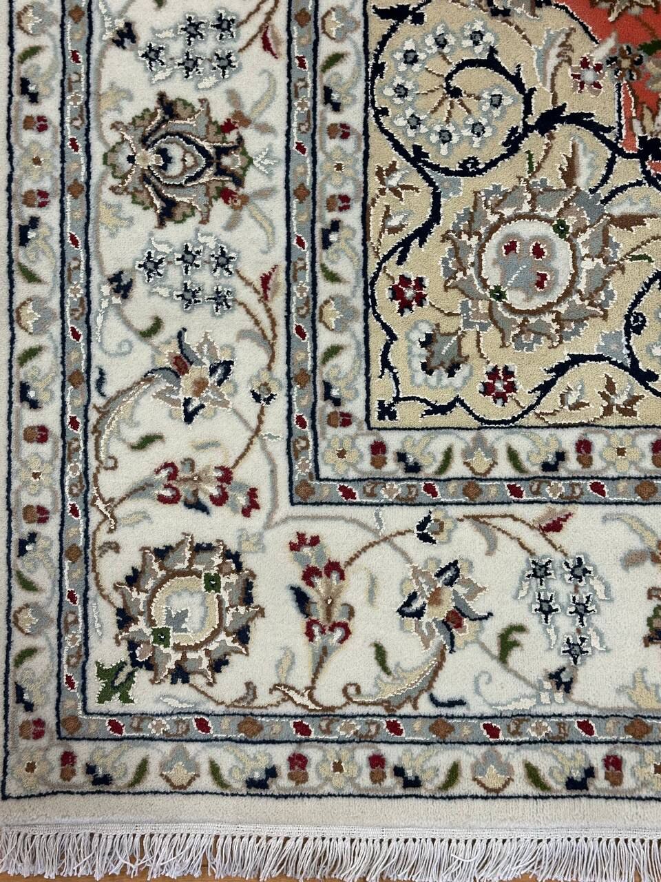 2.5x2M Indian Wool & Silk Nain Design Rug - Image 5