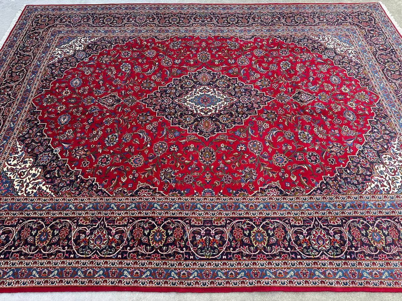 4x3M Signed Royal Traditional Persian Kashan Rug - Image 4