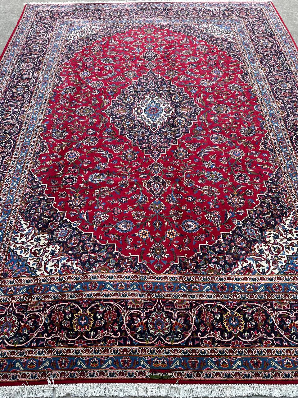 4x3M Signed Royal Traditional Persian Kashan Rug - Image 6
