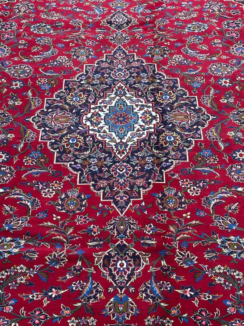 4x3M Signed Royal Traditional Persian Kashan Rug - Image 7