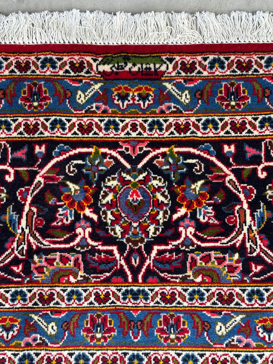 4x3M Signed Royal Traditional Persian Kashan Rug - Image 3