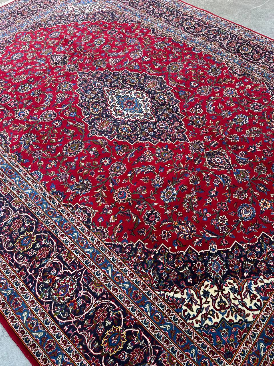 4x3M Signed Royal Traditional Persian Kashan Rug - Image 14