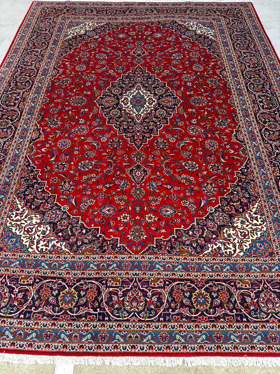 4x3M Signed Royal Traditional Persian Kashan Rug - Image 12