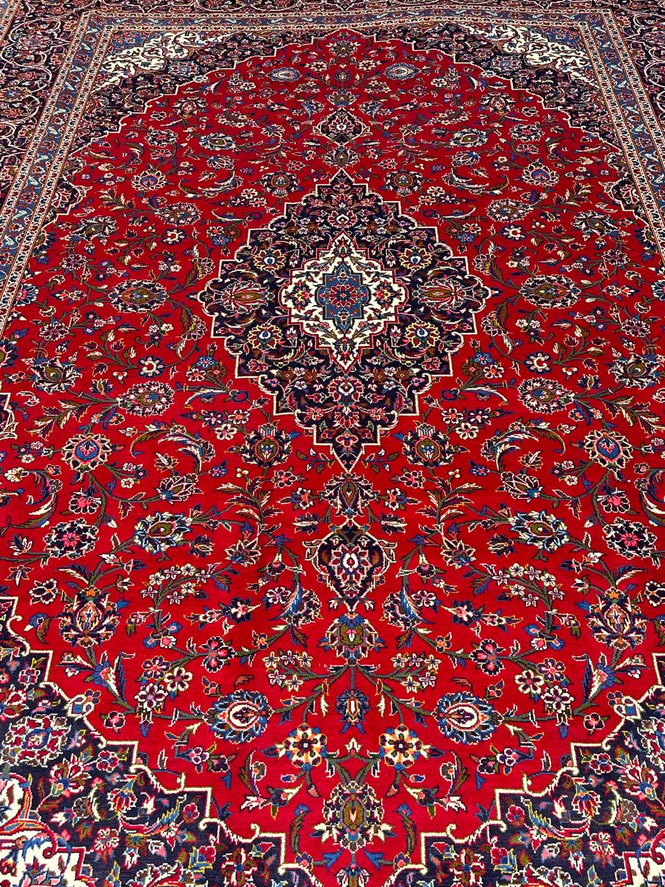 4x3M Signed Royal Traditional Persian Kashan Rug - Image 13