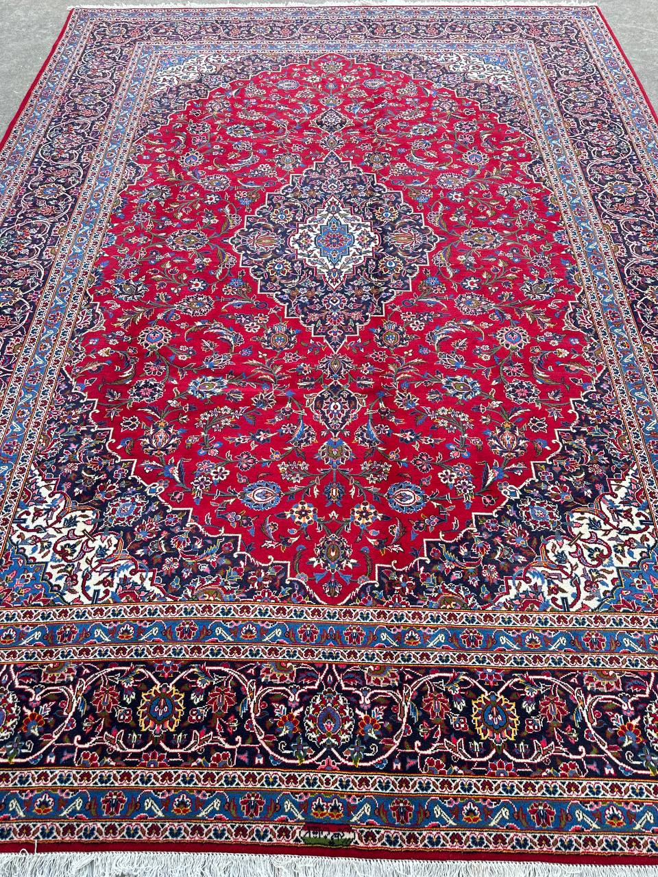 4x3M Signed Royal Traditional Persian Kashan Rug - Image 2