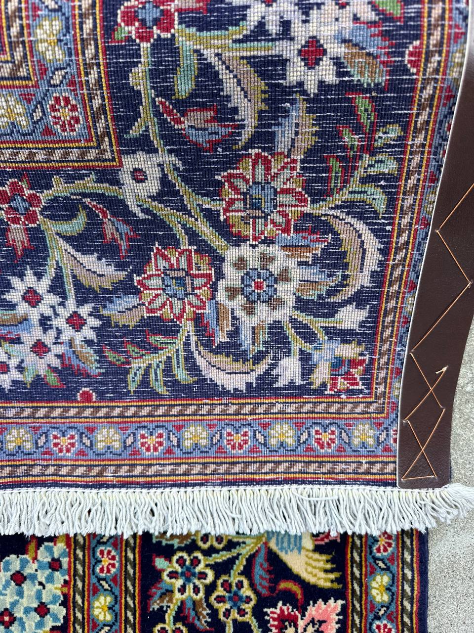 Masterpiece Tree of Life Kashan Rug (Silkinlaid) - Image 12