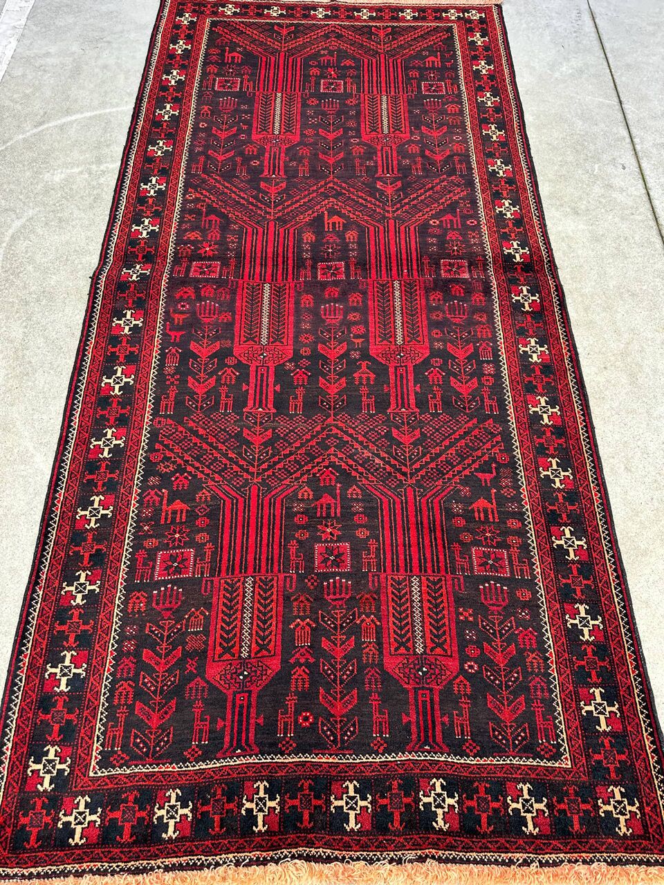 2.6x1.2M Kurdi Quchan Rug - Image 2