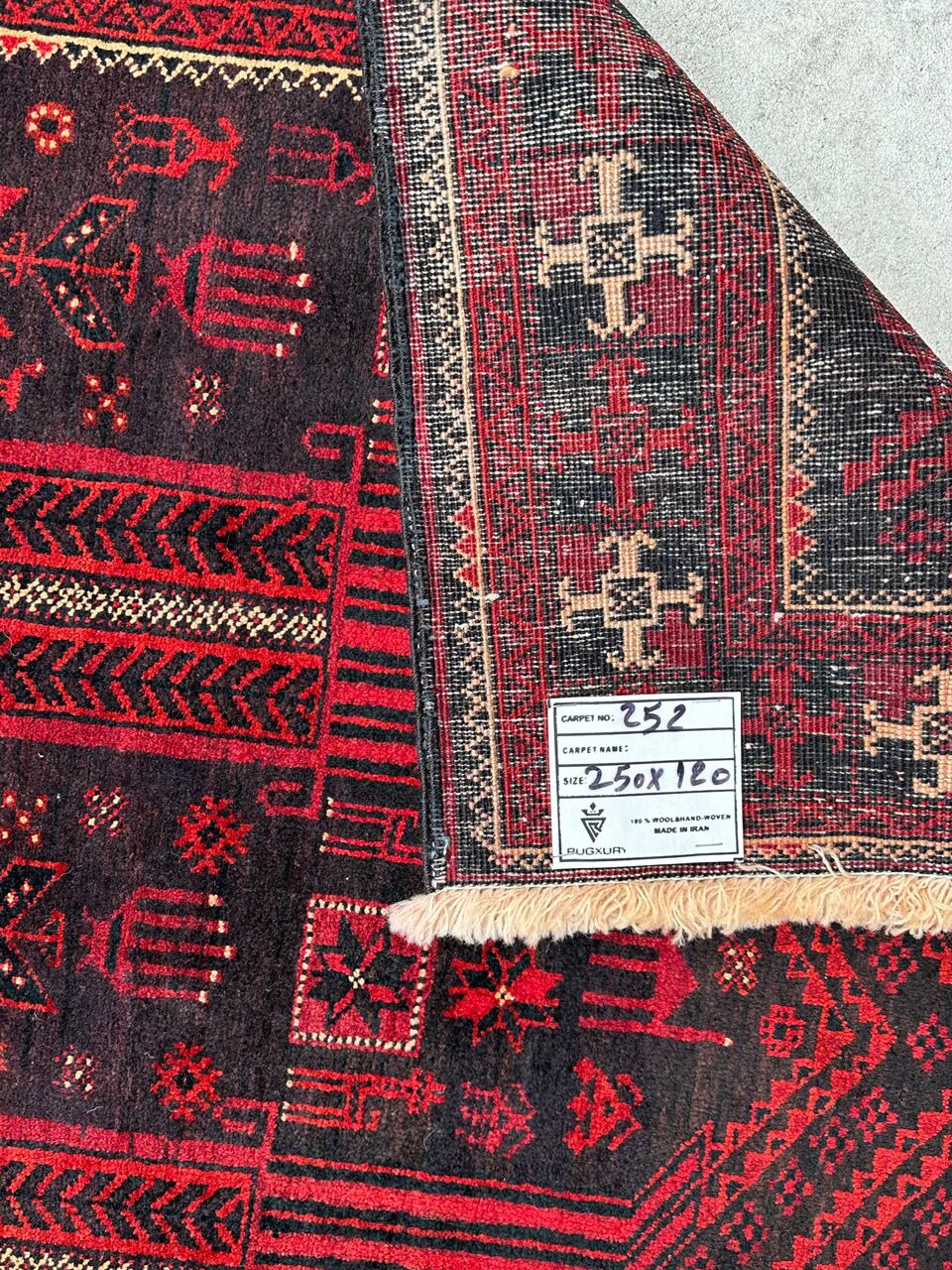 2.6x1.2M Kurdi Quchan Rug - Image 9