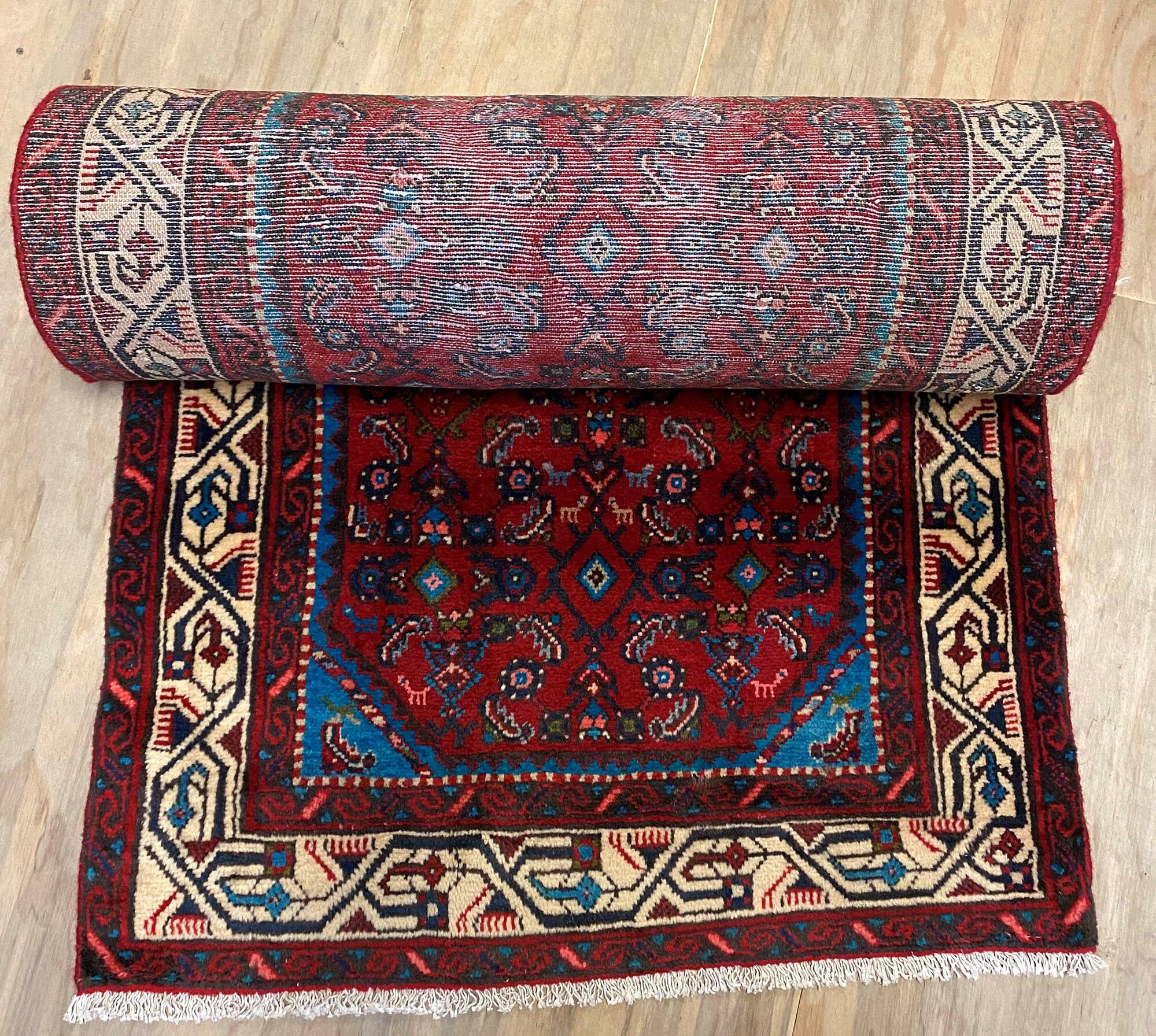 4.8 M Hamedan Persian Runner (Hosseinabad) - Image 7